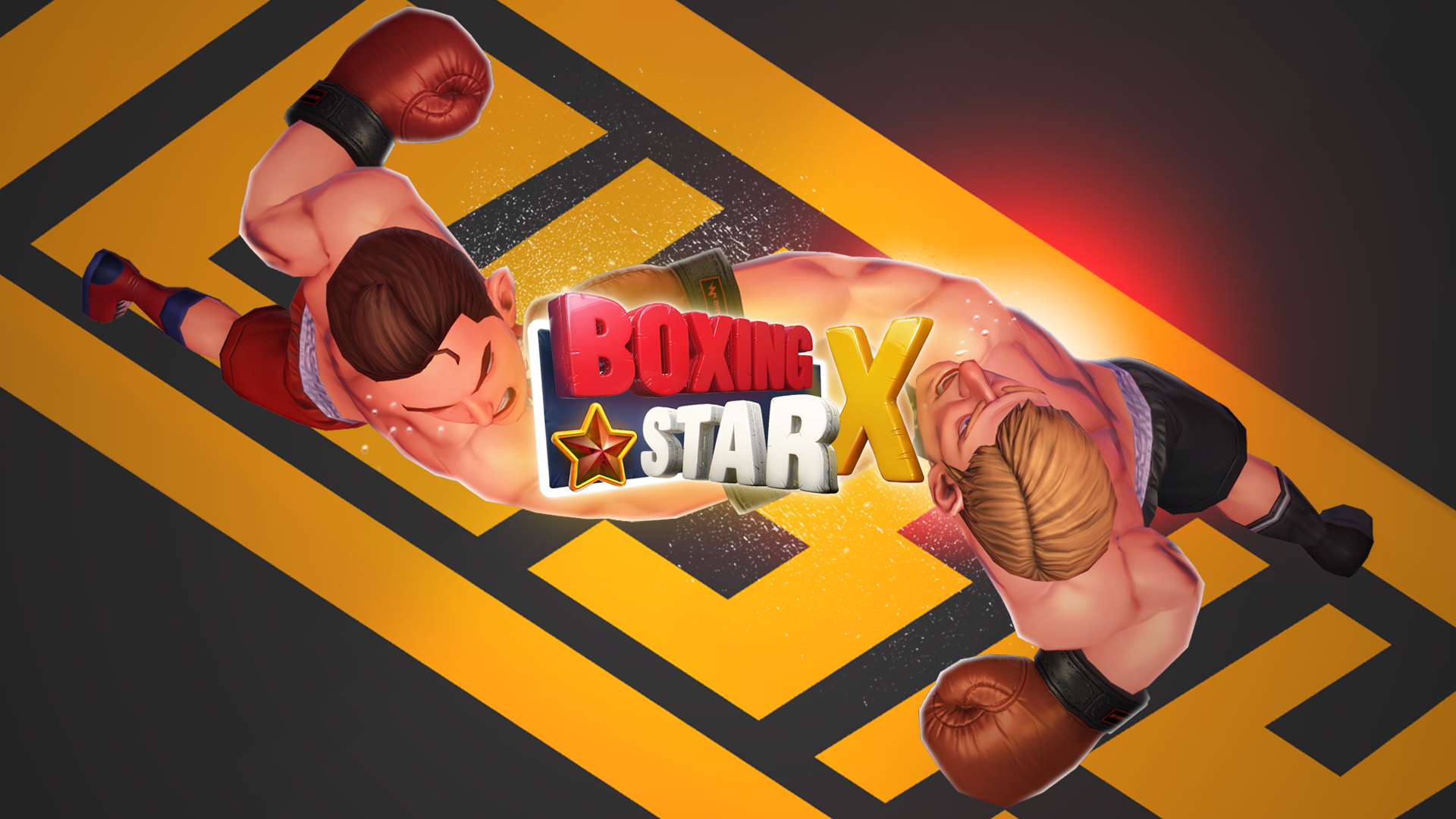 Jin and Tomas exchanging punches in the ring in Boxing Star X